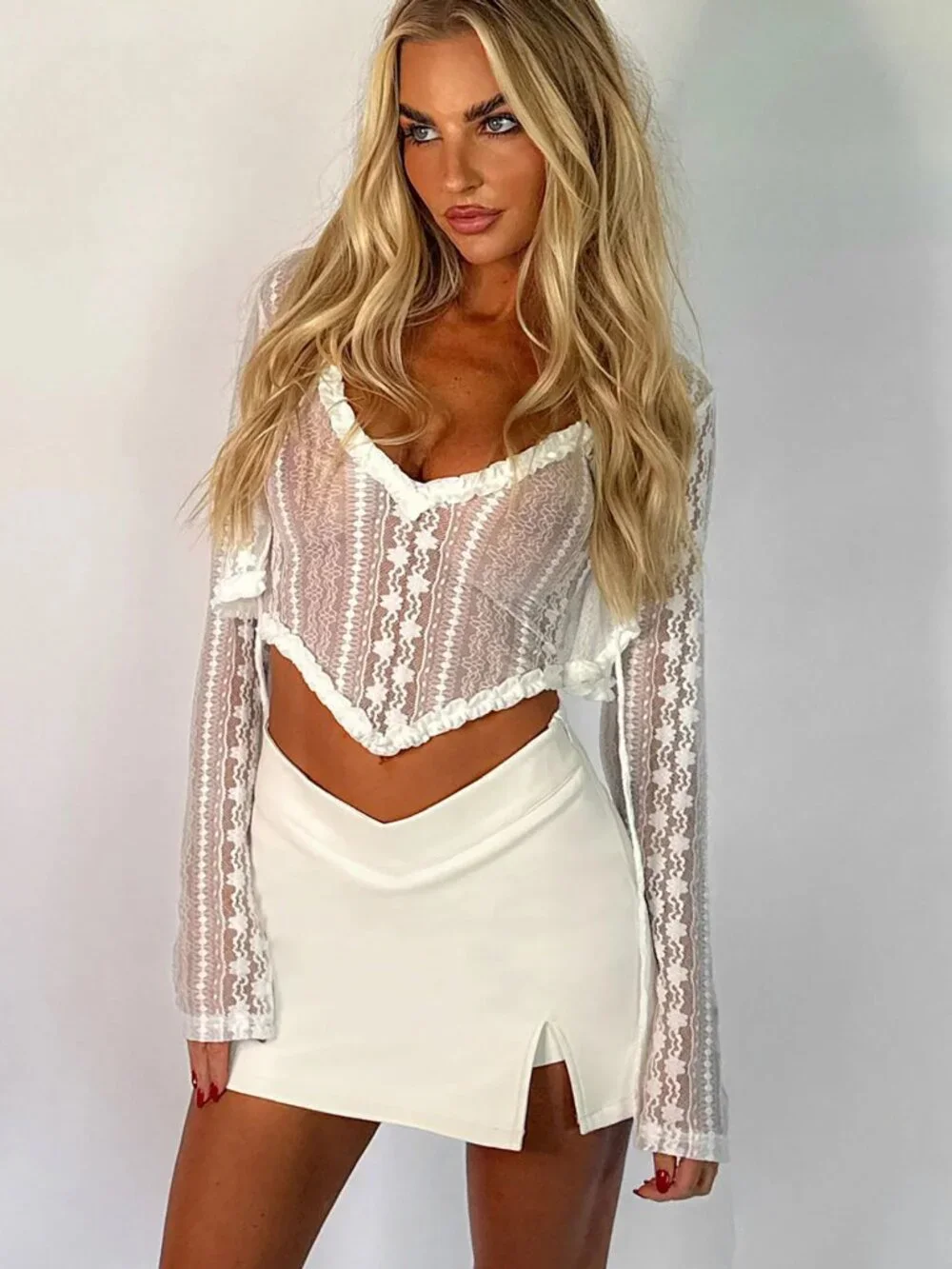 Tiger Mist Ivory Daphnie Mini Skirt Skort Medium Sexy Date Night Australian NWT - Picture 1 of 16